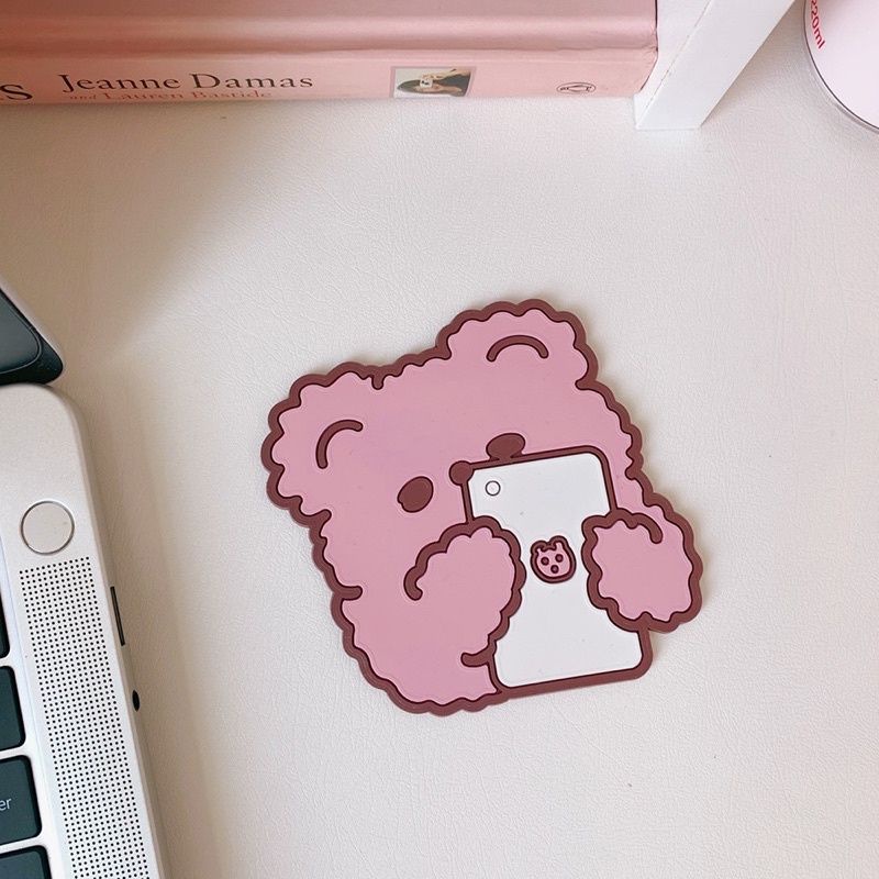 TATAKAN ALAS CANGKIR INS KAWAII TATAKAN SILIKON ASTHETIC LUCU RT40