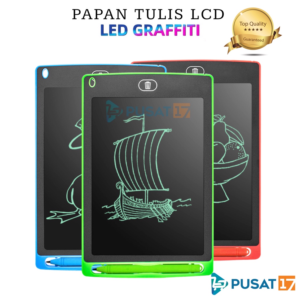 Papan Belajar Tulis Anak Lcd Tablet 8.5 Inch Portable