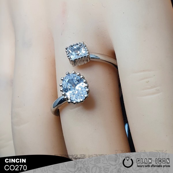 Cincin Mata Silang Kotak Oval C0270 CCS