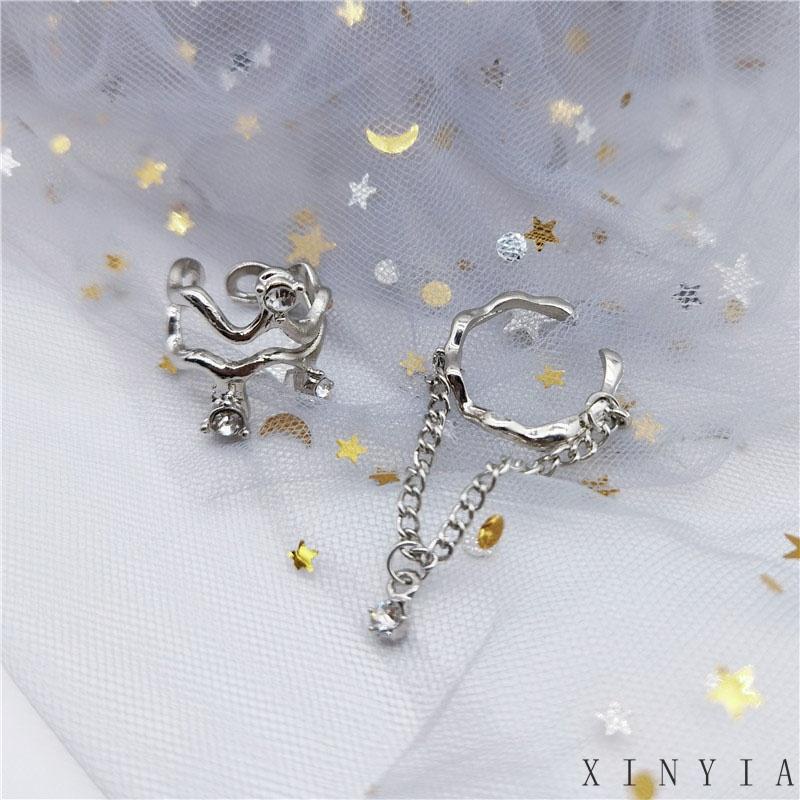 2pcs Cincin Model Gelombang Tidak Teratur Adjustable Untuk Wanita