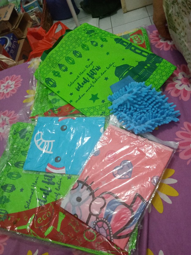 Sarung Tangan Cendol Microfiber Murah Lap Cendol Mikrofiber Lembut Halus Murah 1 Sisi