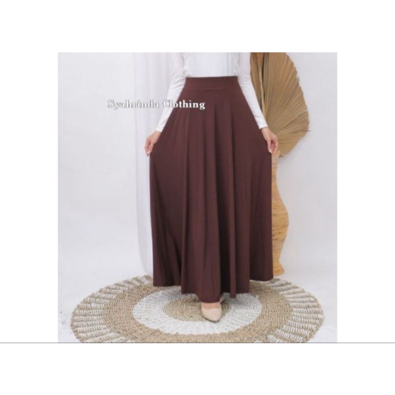 Rok Payung Bahan Jersey premium Adem,Jatuh,tebal dan Halus nyaman di pake / rok jersey premium