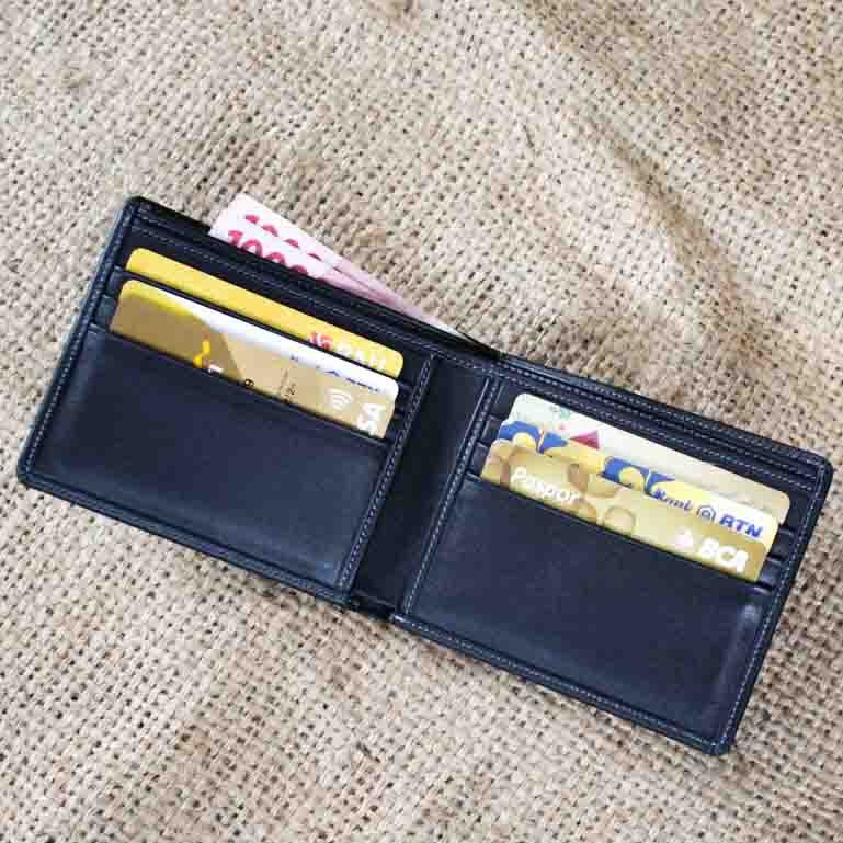 Dompet Kulit Pria Pendek ASLI FULL GRAIN Kulit Sapi Dompet Pria Lipat