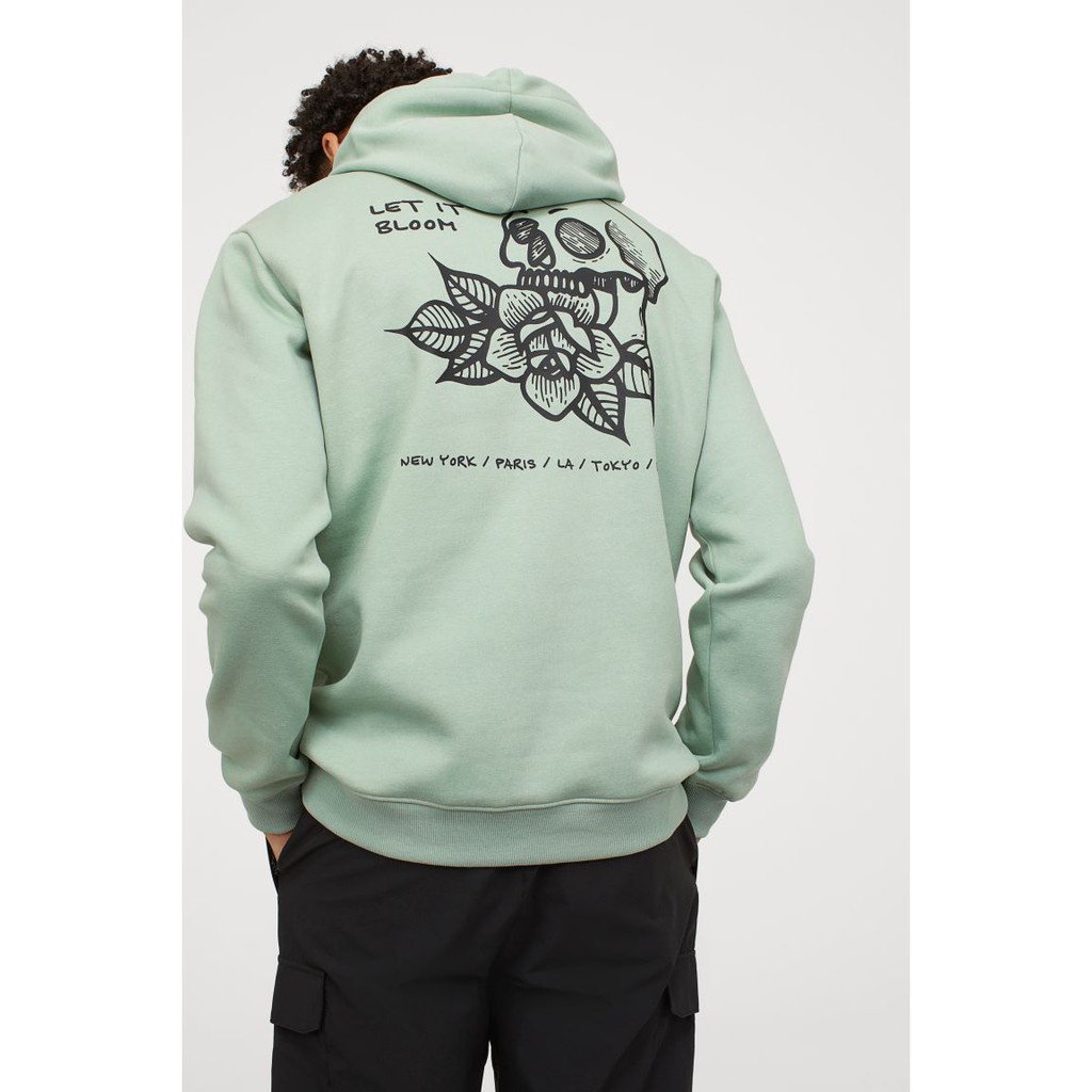 Hoodie h&amp;m let it bloom hoodie squidward h&amp;m hijau mint hoodie hijau mint