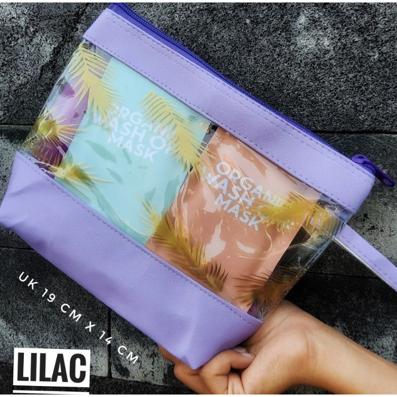 CLARA POUCH KOSMETIK KOMBINASI MIKA