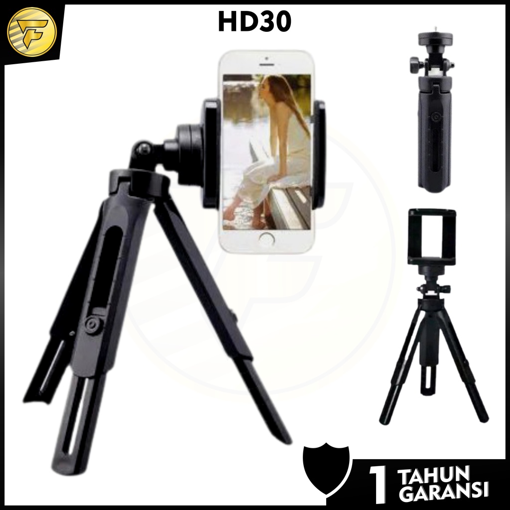 HD30 Tripod stand holder mini lipat Universal dudukan kamera HP universal