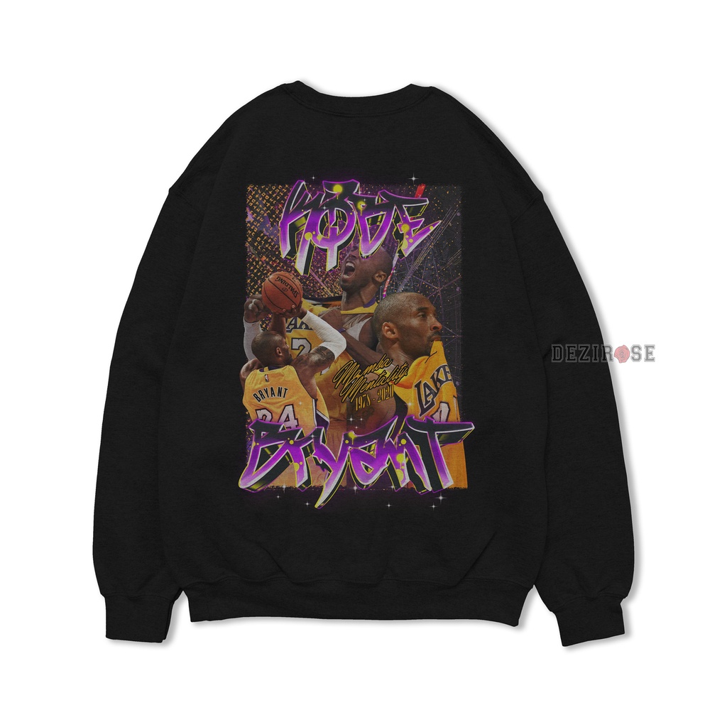 DEZIROSE Sweater Crewneck Kobe Bryant (Sablon) Size M-XXL ( Pria &amp; Wanita )
