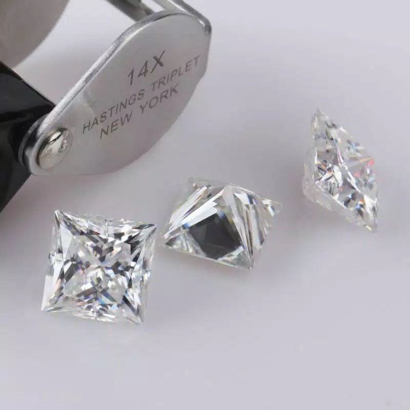 2 - 8 MM Princess Cut Diamond Cz Original A5 Quality ( NOT AAA QUALITY)