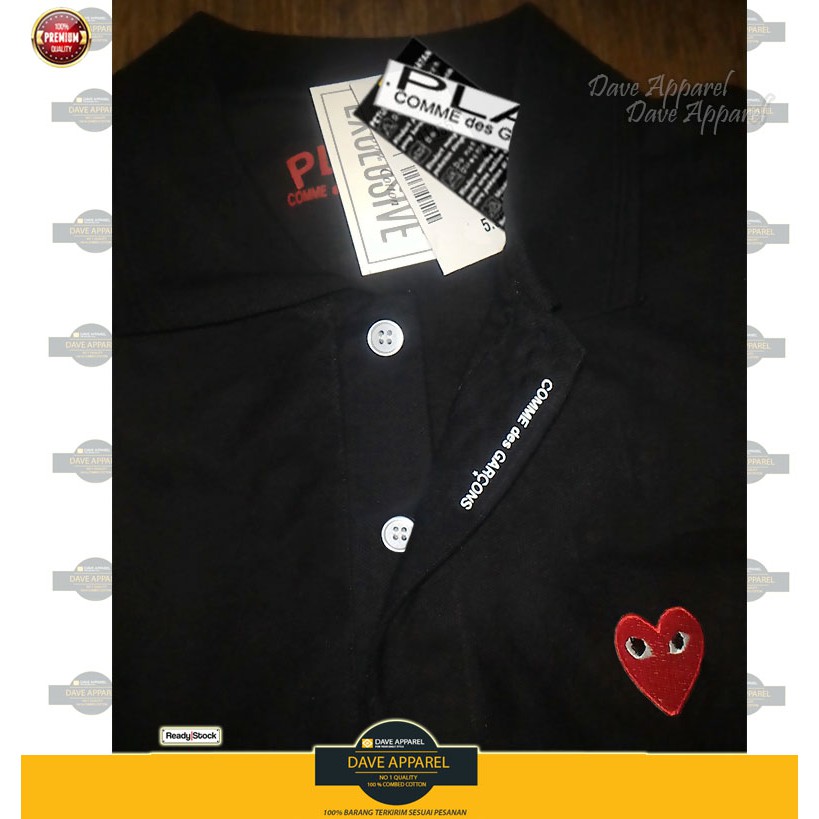 polo shirt play cdg