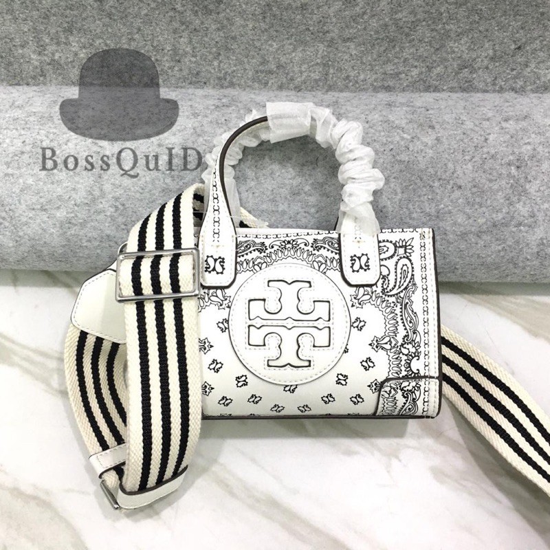 Tory Burch Ella Printed Leather Micro Tote