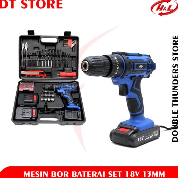 Hl 912 Mesin Cordless Set 18V Mesin Bor Baterai Bukan Bosch Termurah
