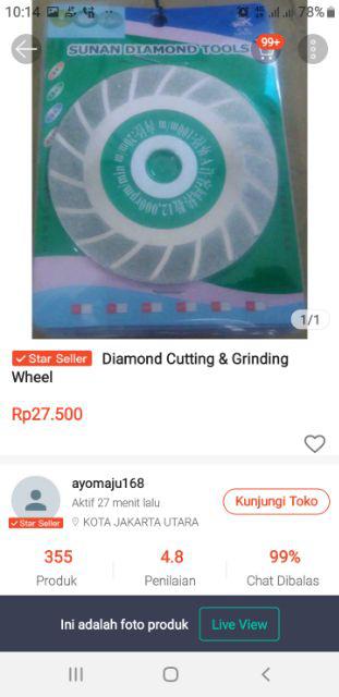 Diamond Cutting & Grinding Wheel