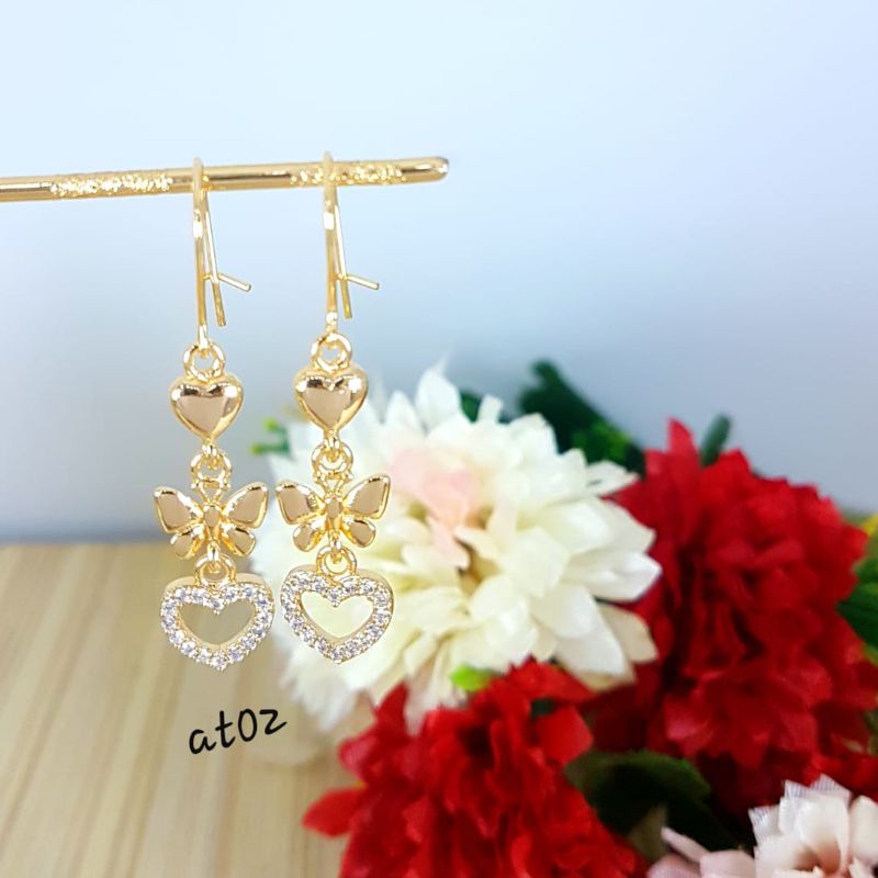 Anting titanium import kode A 04 import awet,tahan lama,