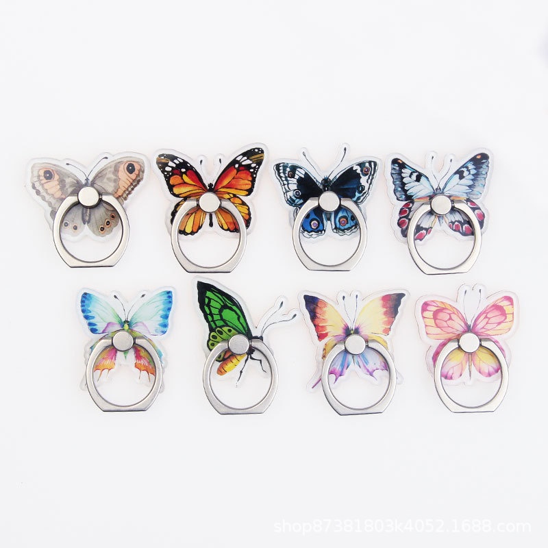 1pc Stand Handphone Yang Dapat Diputar 360derajat Stand Cincin Jari Melody Lucu Universal Holder