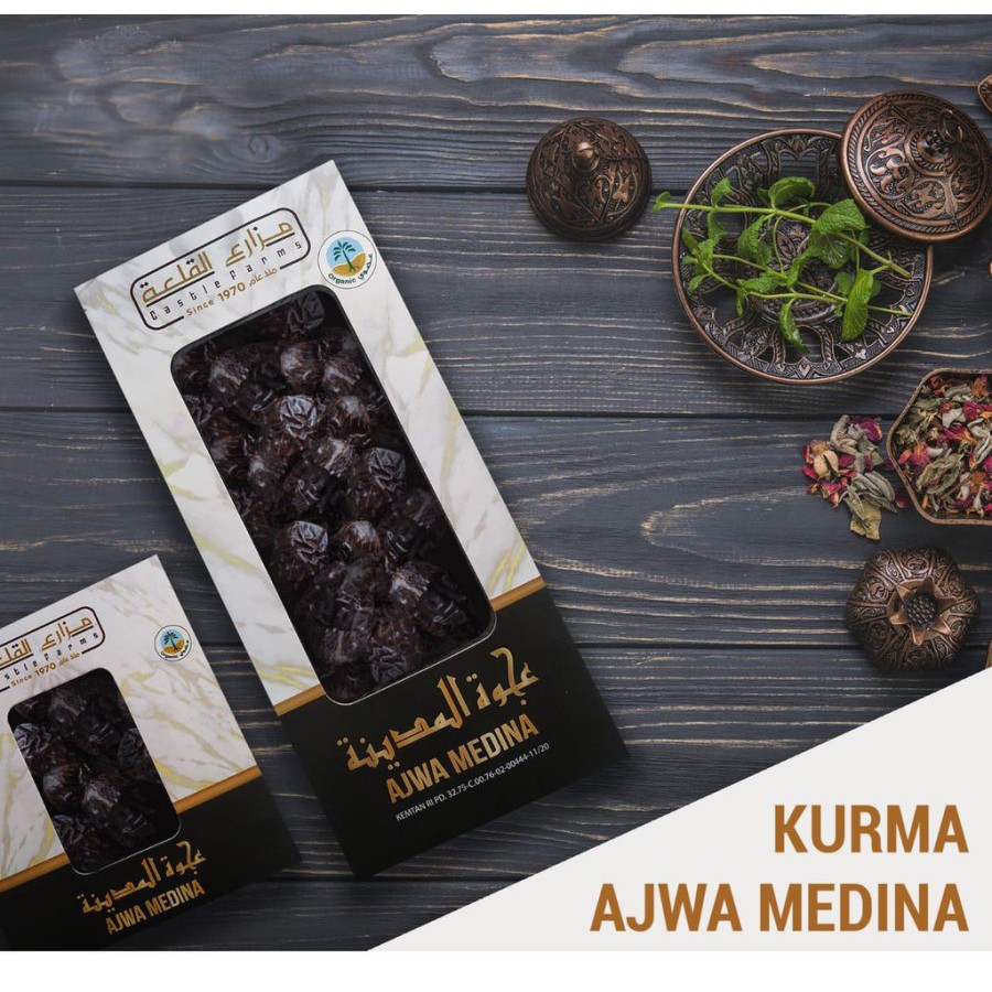 

Kurma Ajwa Medina Organik 500gr | kurma Nabi | 100% Original