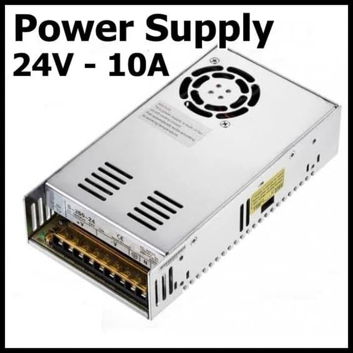 Power Supply Switching 24V 10A plus Fan