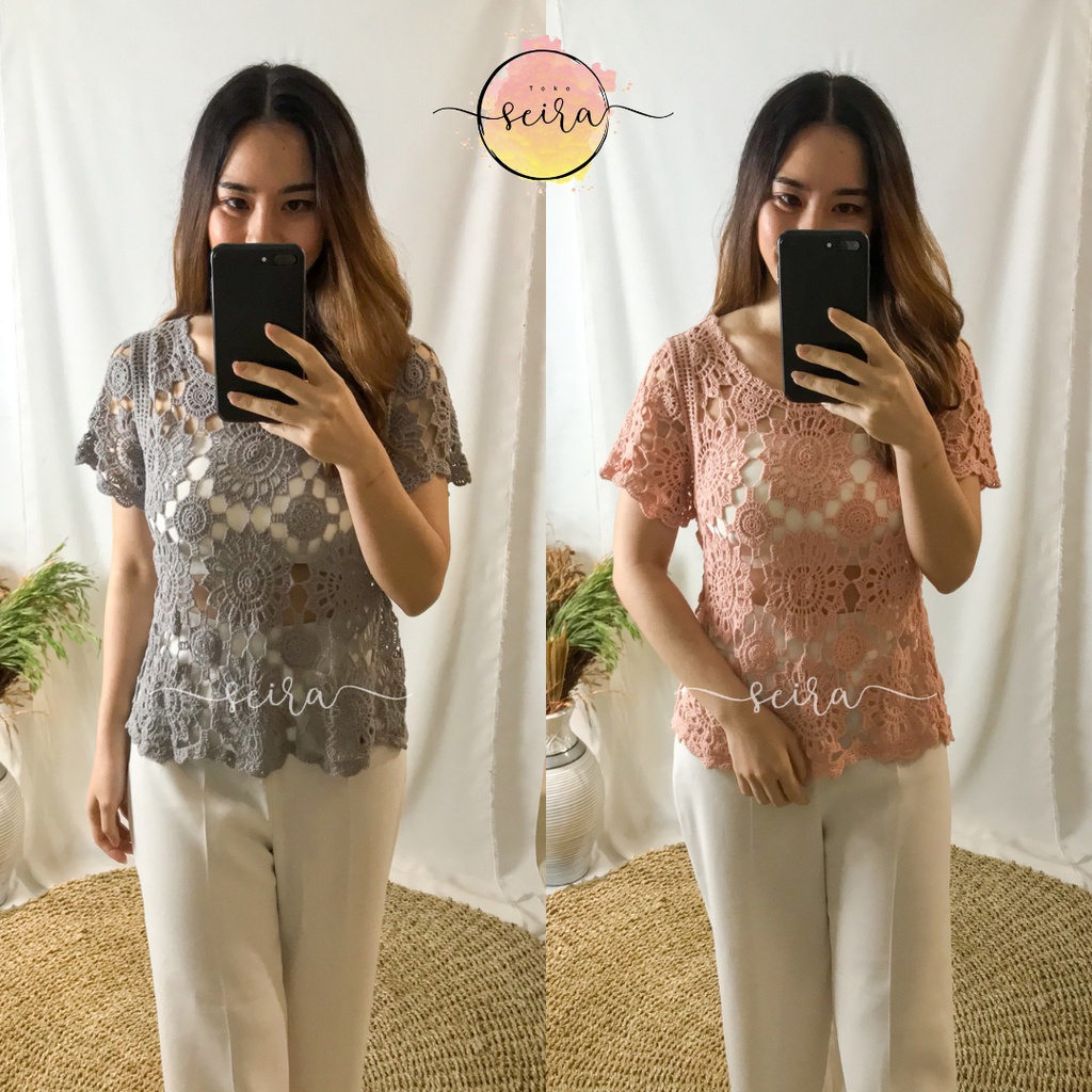 [BISA COD] SAE TOP - Atasan Outer Rajut Premium / Baju Bangkok Premium Import (tanpa tanktop)