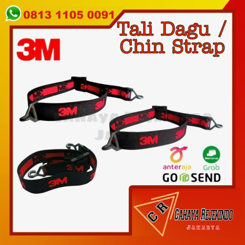 Tali Dagu Karet Helm Proyek 3M/Chin Strap Safety Helmet/Tali Dagu Helm Safety/Helm Safety 3M/Tali Da