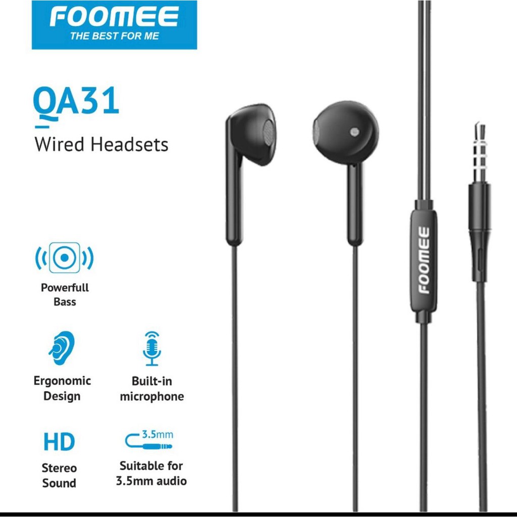 FOOMEE QA31 WIRED HEADSET ORIGINAL