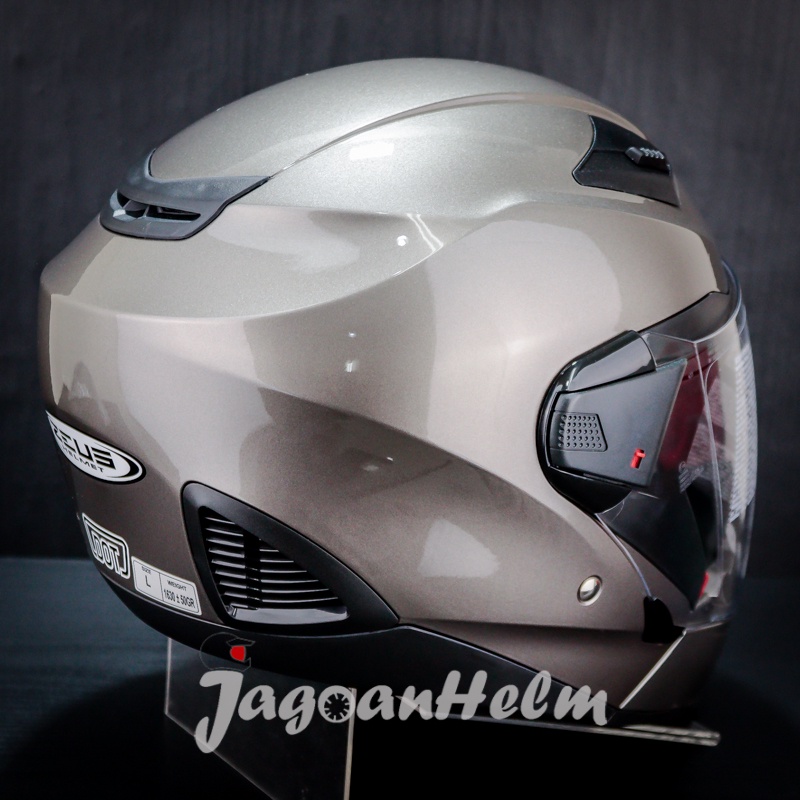 ZEUS Helm ZS611C | DARK SILVER | SOLID ZS 611C DOUBLE VISOR-3