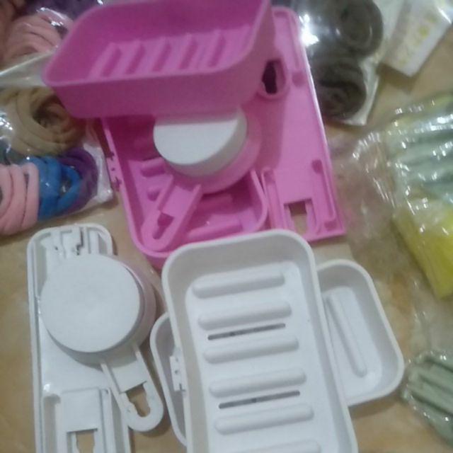 𝙈𝘿® Rak Tempat Sabun Batang Plastik Susun Dinding Kamar Mandi Tanpa Paku 10098