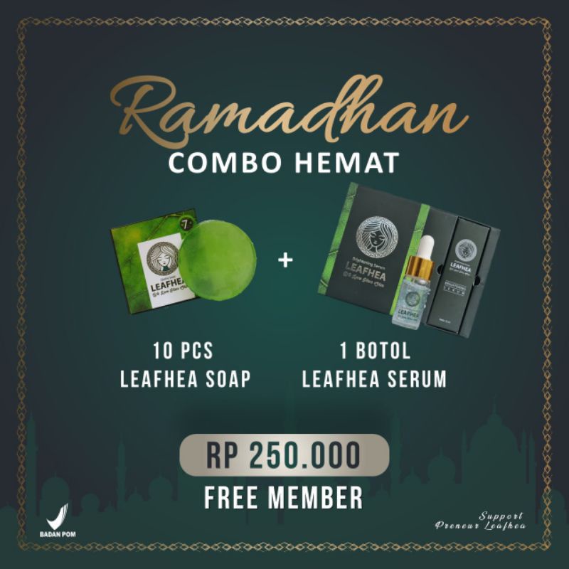 PAKET HEMAT COMBO LEAFHEA| SABUN & SERUM