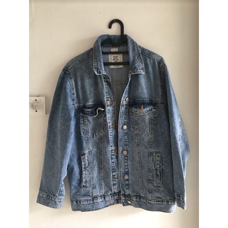 jaket jeans pull and bear