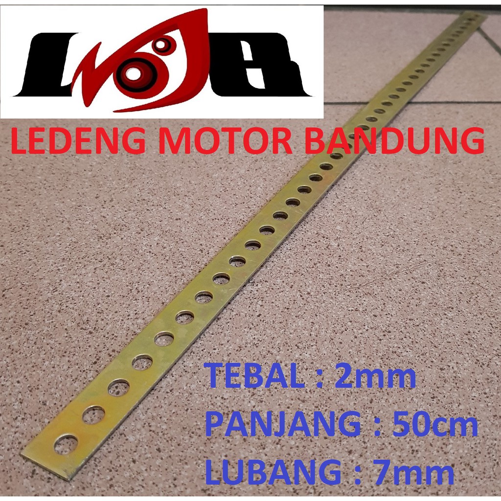 Besi Plat Bolong 50cm Breket Serba Guna Bracket Multi Fungsi