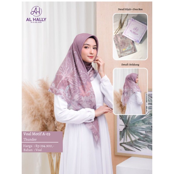 [COD] Voal Premium Al-Hally || Free Box Hampers || Voal A-03 Al-Hally