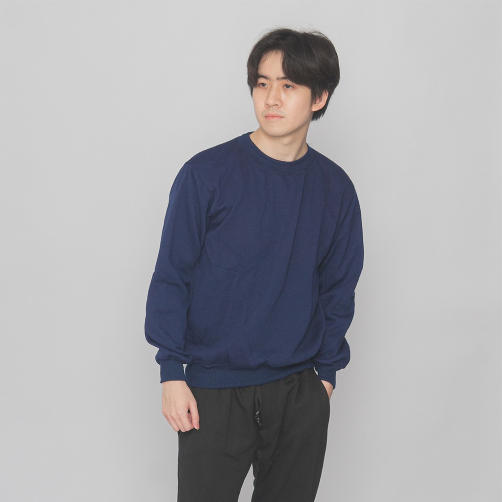 Basic Sweater Collection | M-XXL | Sweater Pria Wanita Unisex | Cotton Fleece | COD (Bayar di tempat)-4