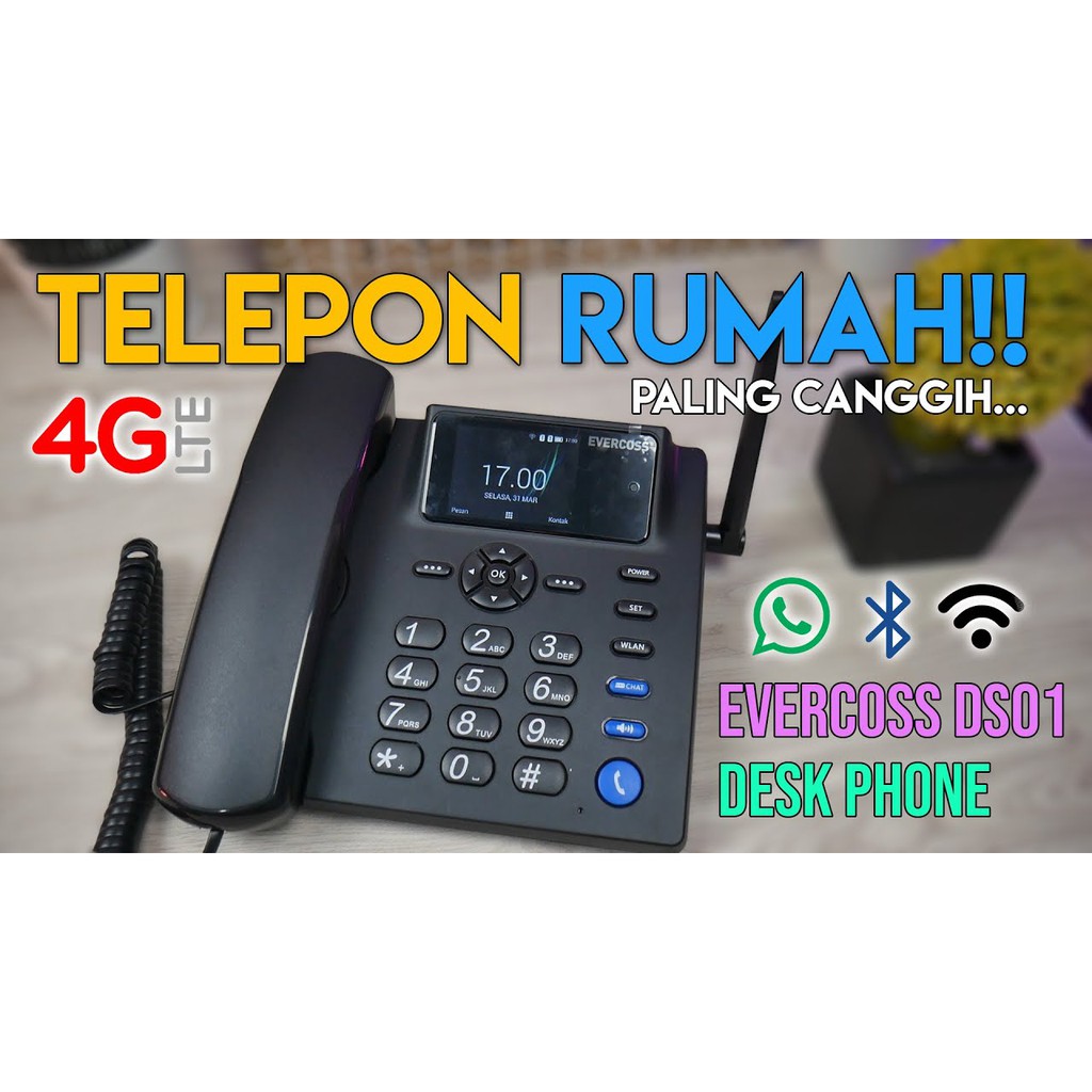 EVERCOSS DS01 DESK PHONE / MODEL TELEPON RUMAH