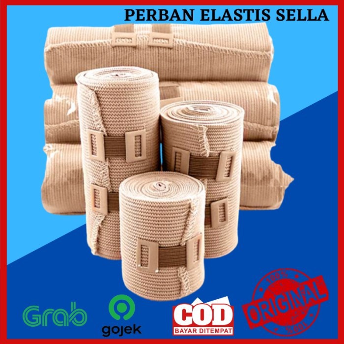 Perban Elastis Elastic Bandage Gulung Sella Onehelath 4 inch 7,5cm