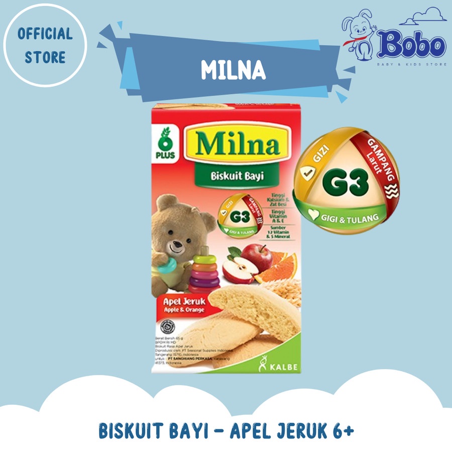 Milna Biskuit Bayi Apel Jeruk