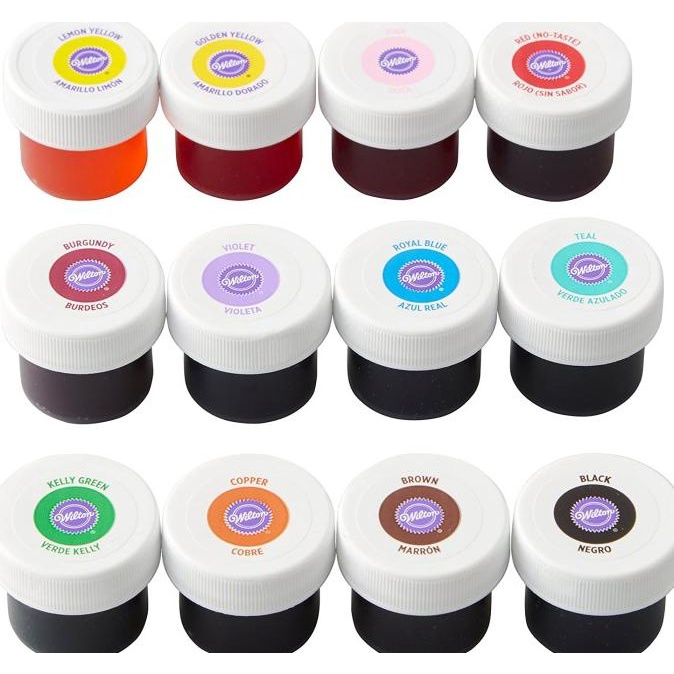 

Wilton Icing Colors, 12-count Gel-Based Food Color