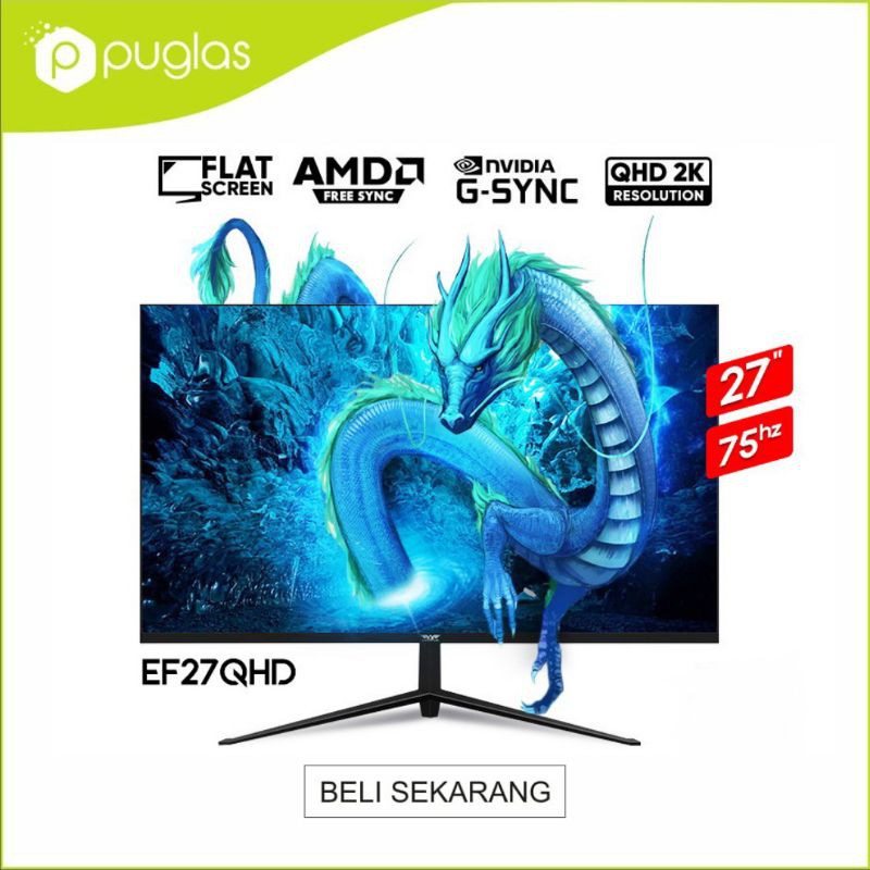 Monitor Armaggeddon Pixxel+ Elite EF27QHD 2K 27" Inch For Komputer PC