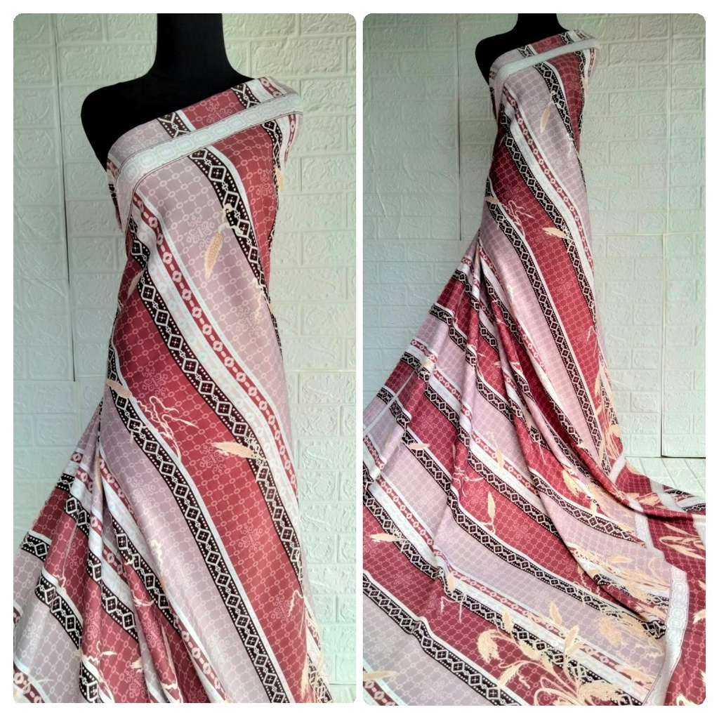 Kain Maxmara Lux motif Padi Oryza harga setengah meter