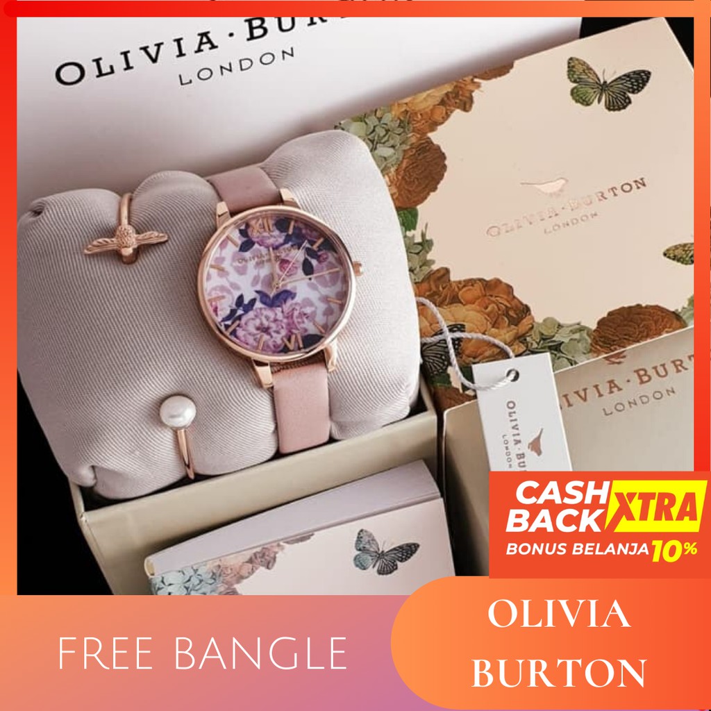 [ ORIGINAL ] FREE BANGLE OLIVIA BURTON ORIGINAL / JAM TANGAN OLIVIA BURTON / OB / JAM WANITA