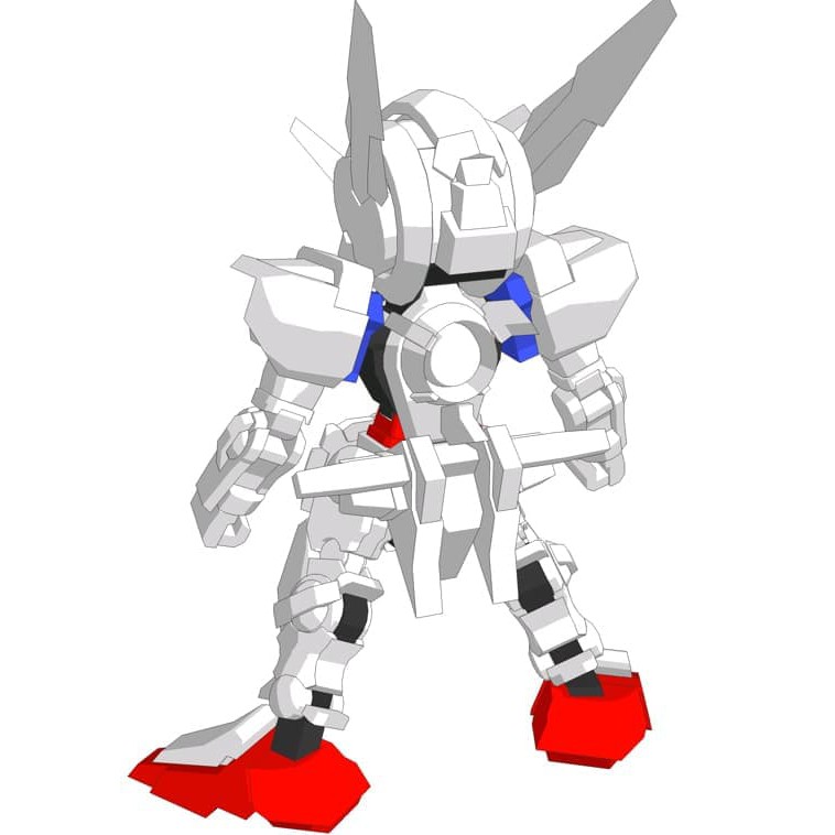 DIY SD GNY-001 Astraea Gundam Papercraft