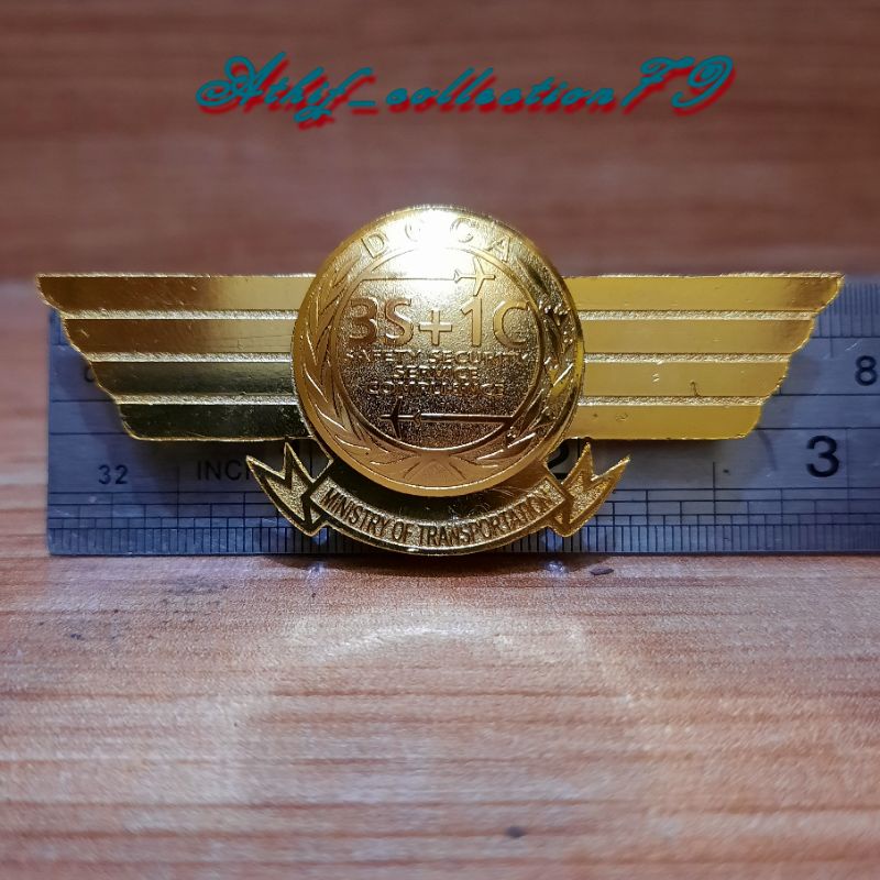 Pin DGCA 3S+1C Wings DGCA Wing DGCA Kementerian Perhubungan Kuningan Magnet