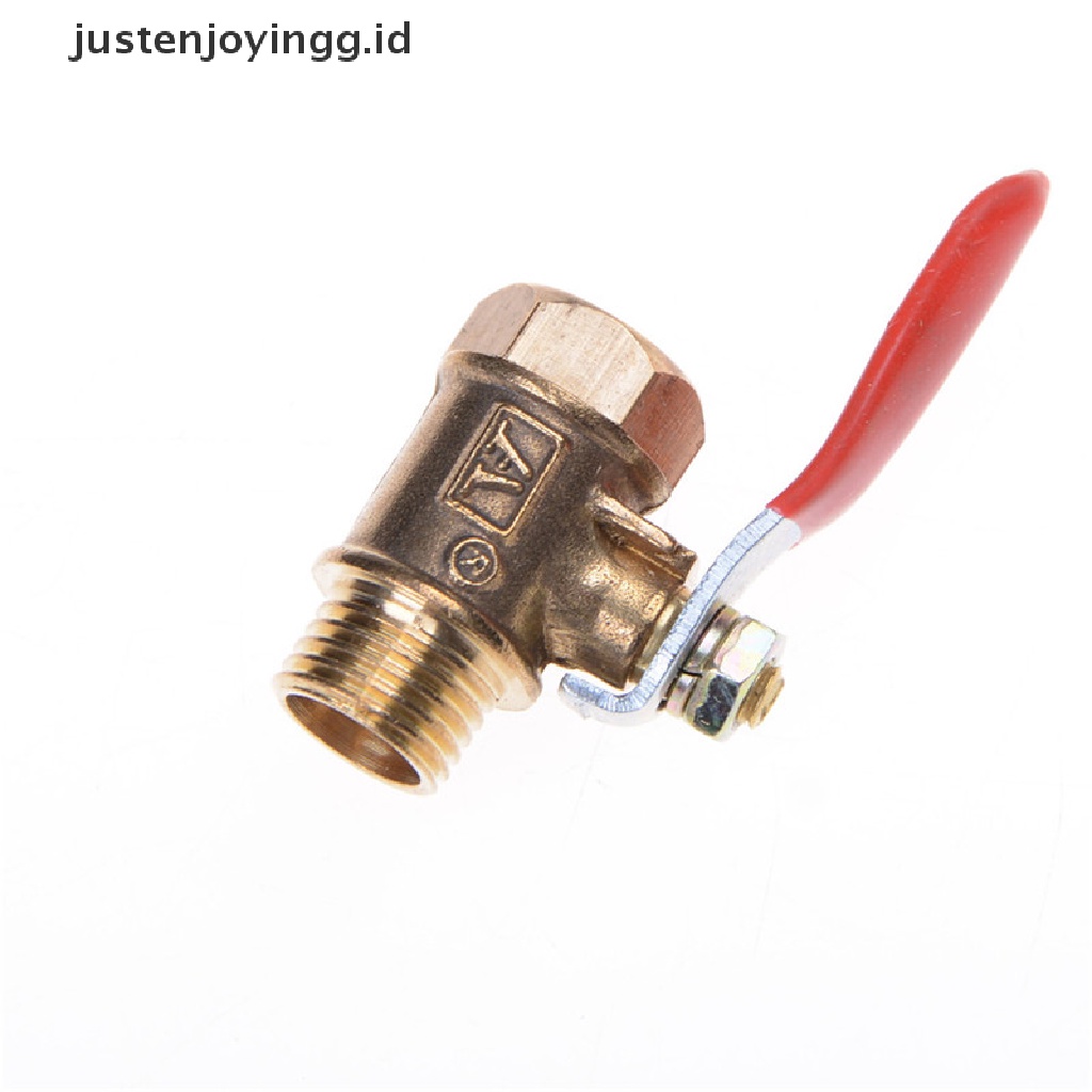 // justenjoyingg.id // 1/4'' M/F Full Port Inline Brass Water Air Gas Fuel Line Shut-off Ball Valve  ~