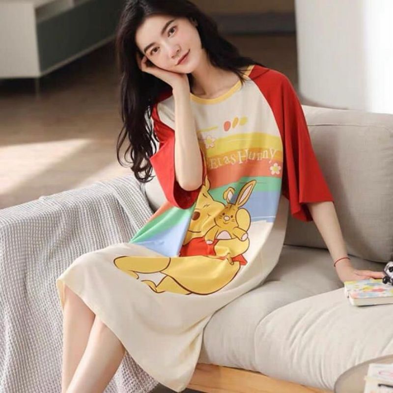 Daster Wanita import/Dress kekinian bahan katun style korea C02-C2