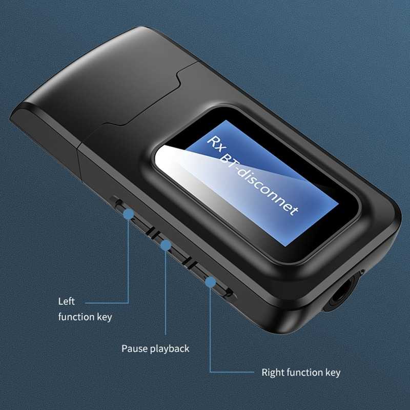 OLLIVAN Audio Bluetooth 5.0 Receiver Transmitter LCD Adapter - OLL3521