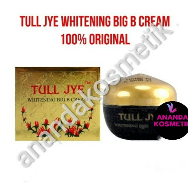 Tull jye whitening Big B Cream merah -  cream malam tull jye 20gr