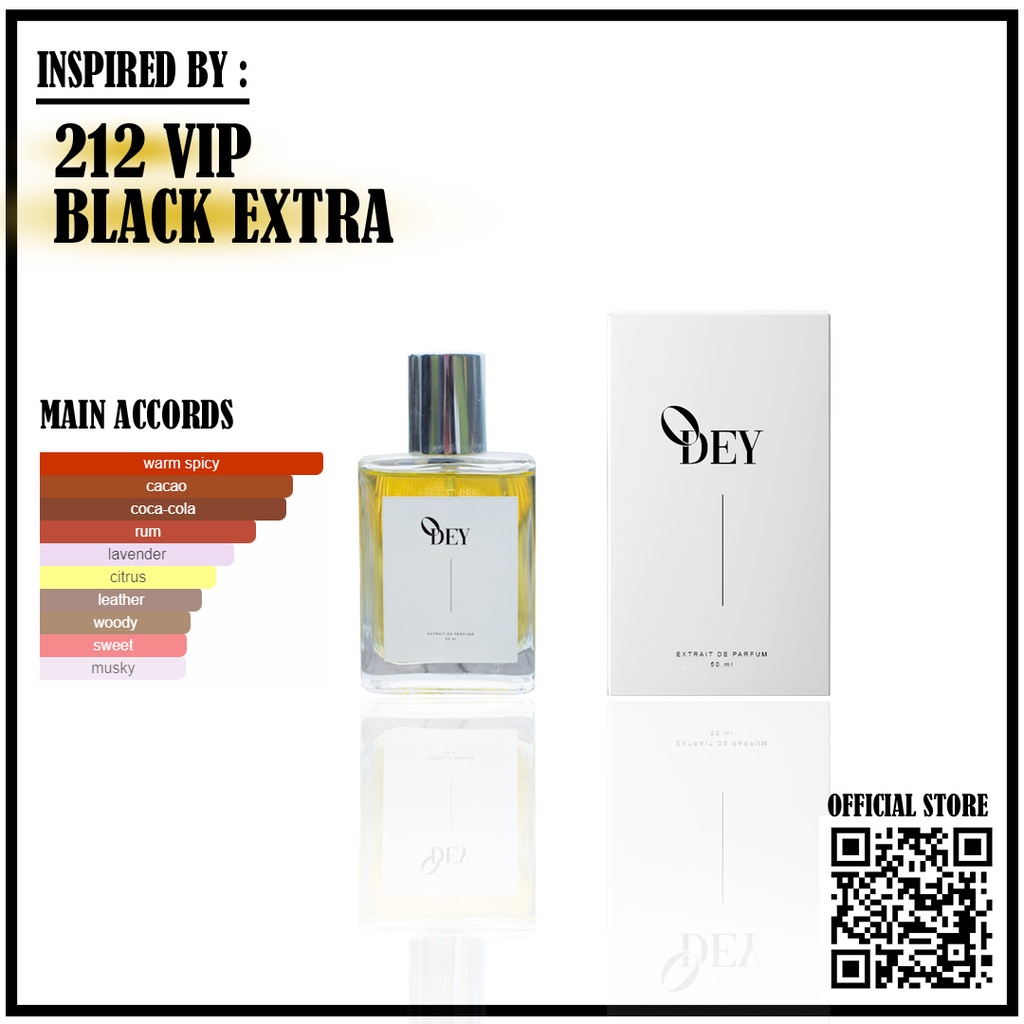 Parfume 212 VIP Black Extra for Man parfume pria parfume pria tahan lama  parfum tahan lama original Odey Parfume