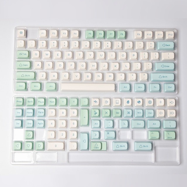 KEYCAPS PBT CRYSTAL MINT XDA PROFILE SUBLIM MECHANICAL KEYBOARD