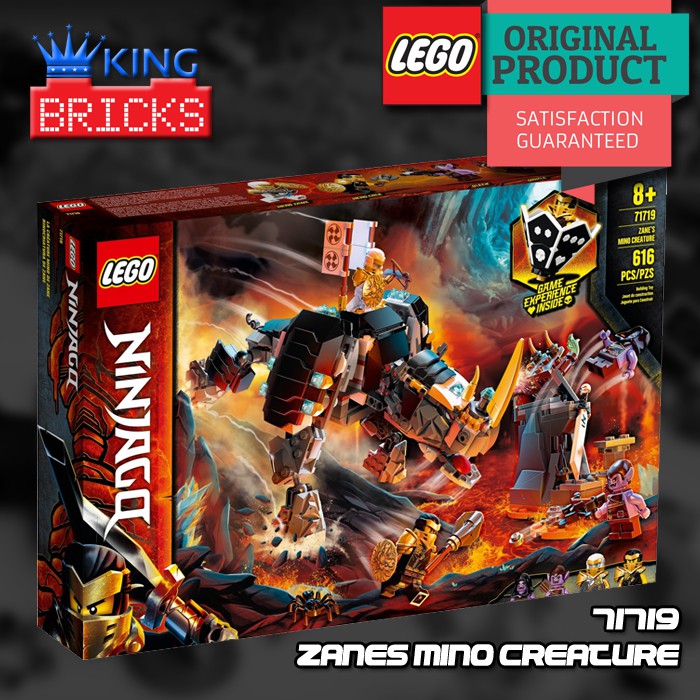 LEGO Original NINJAGO 71719 Zanes Mino Creature - Mainan Anak Film Robot Badak Ninja Puith Zane Cole