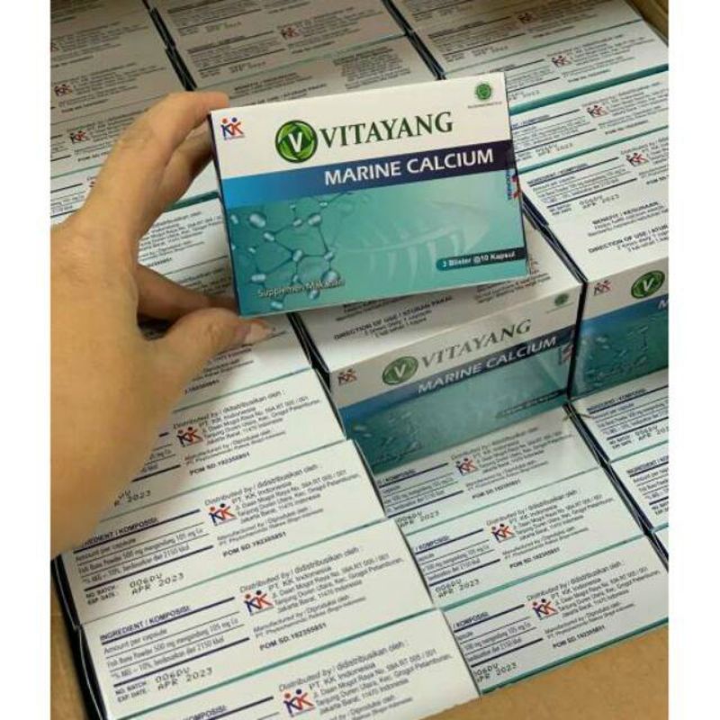 Vitayang Marine Calcium Vitamin Tulang Suplemen Tulang Original KK Indonesia