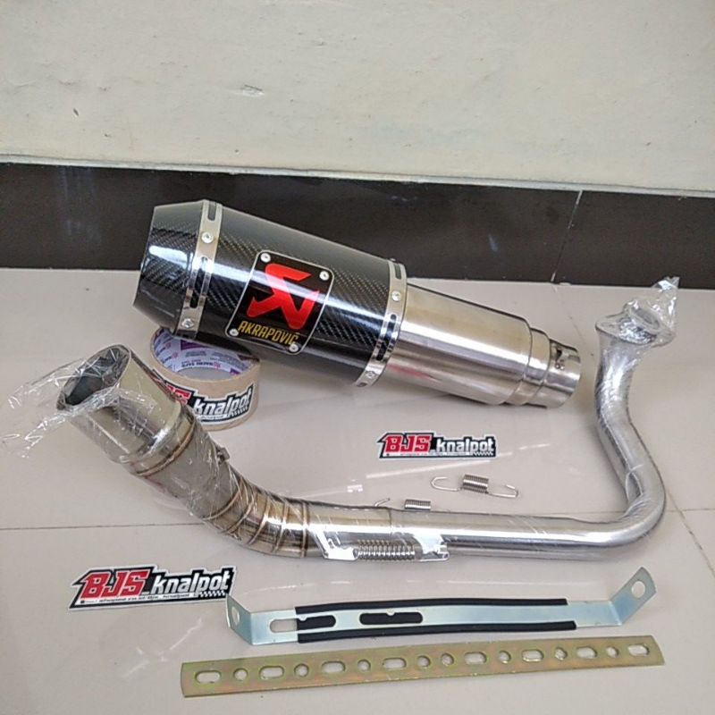 Knalpot akrapovic Nmax Aerox 155 Vario Beat street Scoopy new Xride mio soul Adv pcx Genio-Carbon - adv