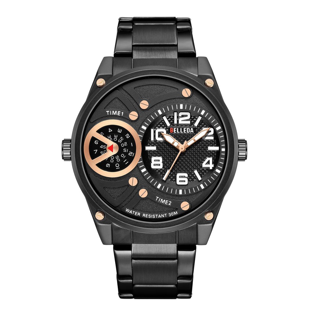 Jam tangan terbaru merek Belleda 9008 riginal water resist kualitas Original dpt box dan paper bag