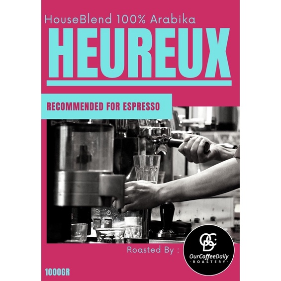 

HEUREUX" Houseblend Espresso 100% Arabika
